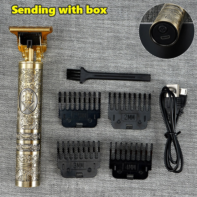 Professional Men's Electric Shaver Rechargeable Barber trimmer for men USB