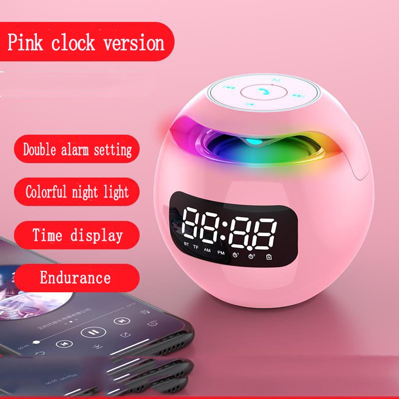 Colorful digital Clock with Bluetooth Speaker