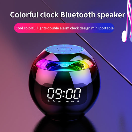 Colorful digital Clock with Bluetooth Speaker