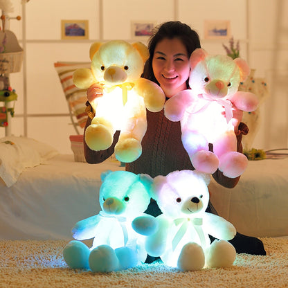 Plush Toy Colorful Glowing Teddy Bear