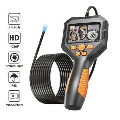 Industrial Endoscope Camera 2.8'' IPS Screen HD1080P